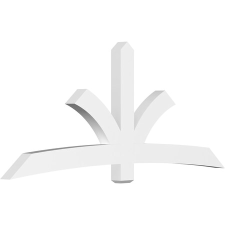 Ekena Millwork Davenport Architectural Grade PVC Gable Bracket, 96"W x 40"H x 4"D x 6"F, 10/12 Pitch GBP096X40X0406DAV00